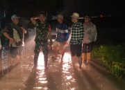 Air Mulai Surut, Polsek Teluk Mengkudu Intensif Pantau Desa-Desa Terdampak