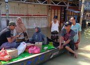 Korban Banjir di Sergai Kesulitan Air Bersih, SMSI Salurkan Bantuan