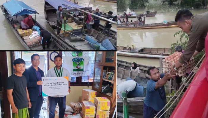 BSI RO 2 Medan Salurkan Bantuan untuk Korban Bencana di Langkat