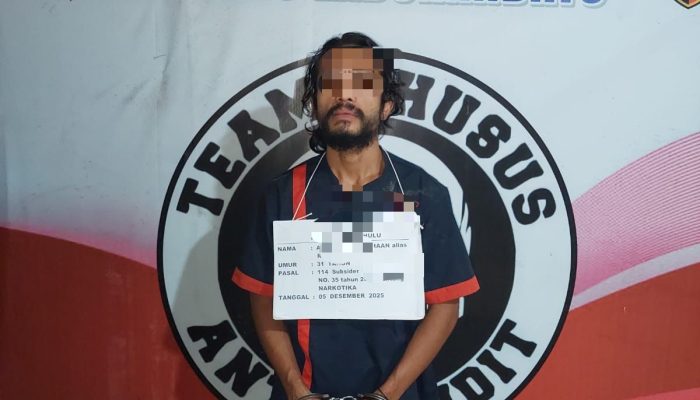 Digeledah Polisi, Pria Simpan Sabu dalam Lipatan Uang