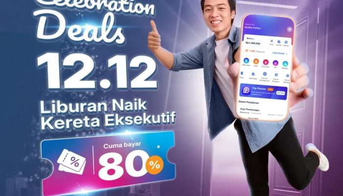 KAI Sumut Hadirkan Promo 12.12, Tiket KA Kelas Eksekutif Hanya Perlu Bayar 80%