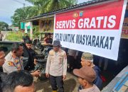 Polres Tapsel Buka Bengkel Servis Gratis untuk Warga Terdampak Banjir Bandang