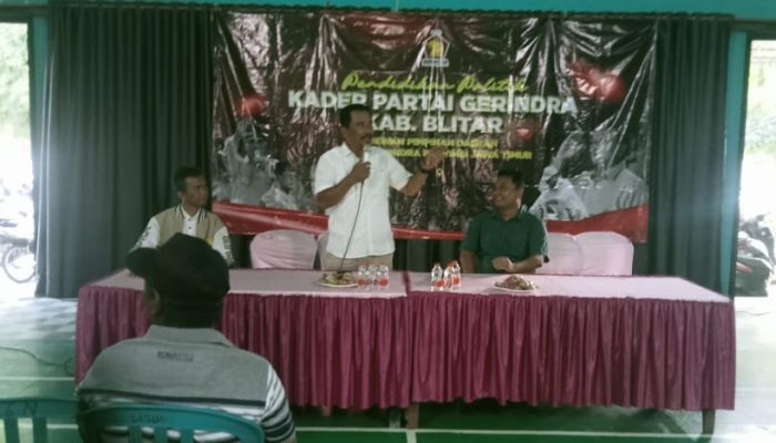 DPC Gerindra Kabupaten Blitar Perkuat Kapasitas Kader Lewat Pendidikan Politik