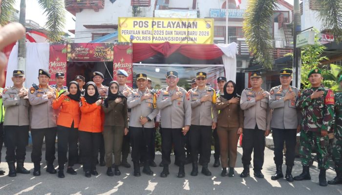 Kapolda Sumut Tinjau Pos Operasi Lilin Toba di Padangsidimpuan