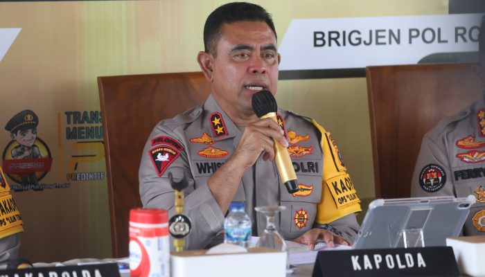 Empati Bencana, Polda Sumut Gelar Rilis Akhir Tahun Secara Sederhana