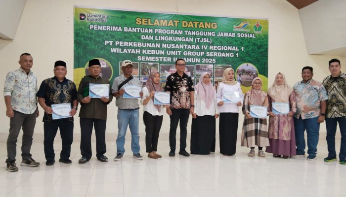 PTPN IV Regional 1 Salurkan TJSL Rp434 Juta kepada 42 Penerima