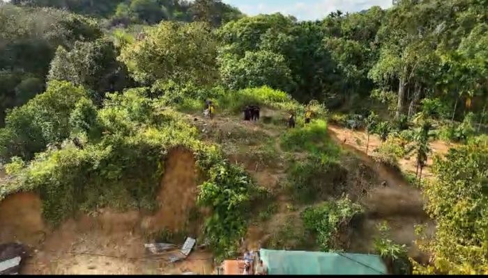 Akses Terputus Total, Polda Sumut Lakukan Pemantauan Udara di Longsor Parsikaman KM 38