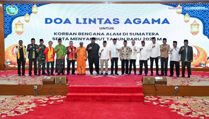 Doa Lintas Agama Sambut 2026, Wagub Sumut Harap Transisi Bencana Lancar