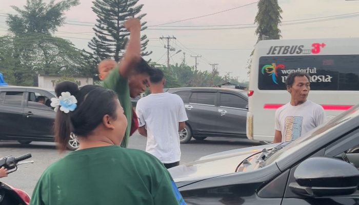 Avanza dan Mio Soul Terlibat Insiden Lalu Lintas di Simpang Kayu Besar Tanjung Morawa