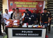 Polres Sergai Musnahkan 13,8 Kilogram Ganja Hasil Ungkap Kasus Peredaran Narkoba