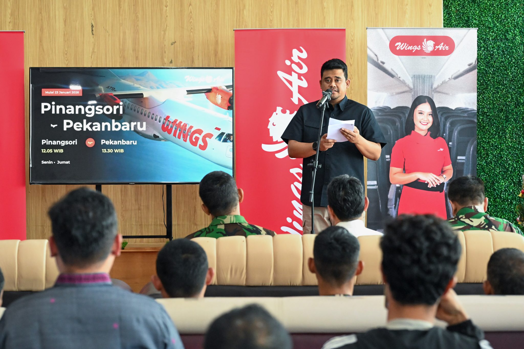 Gubsu Resmikan Rute Pinangsori–Pekanbaru, Minta Harga Tiket Terjangkau ...