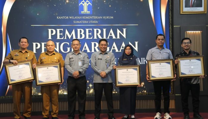 DPRD Medan Raih Penghargaan Terbaik I Penilaian E-Report JDIHN Sumut