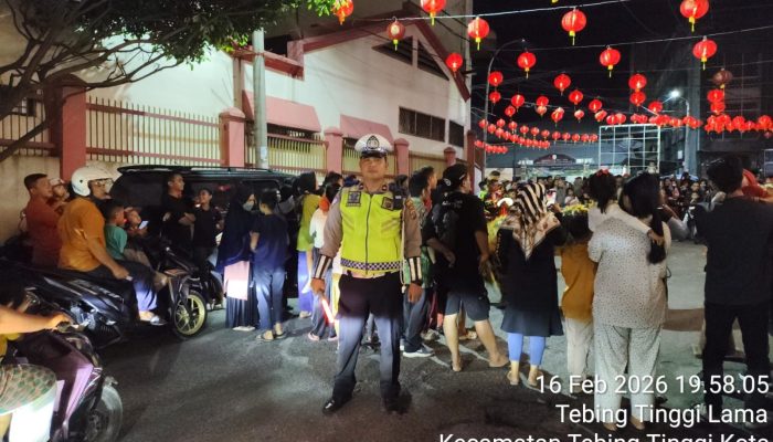 Polres Tebing Tinggi Amankan Perayaan Malam Imlek 2577 Kongzili di Seluruh Vihara dan Klenteng
