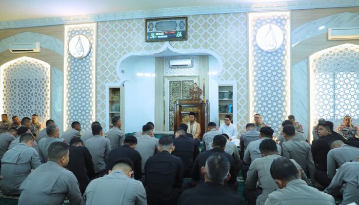 Bangun Kekuatan Spiritual, Sat Brimob Polda Sumut Gelar Binrohtal