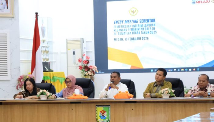 Bupati Sergai Ikuti Entry Meeting Pemeriksaan Interim BPK