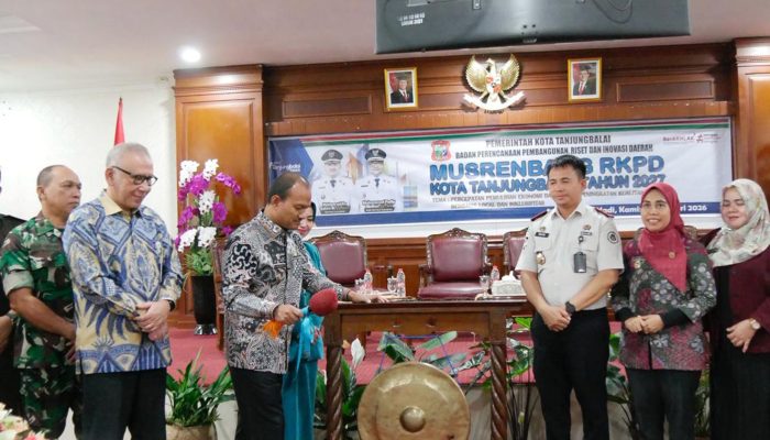 Buka Musrenbang RKPD Kota Tanjungbalai 2027, Wali Kota Mahyaruddin Salim Paparkan Program Prioritas Wujudkan Visi Tanjungbalai EMAS