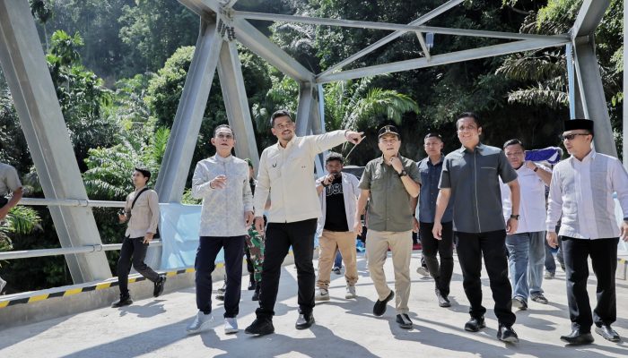 Gubernur Sumut Resmikan Jembatan Aek Sipange di Tapanuli Selatan