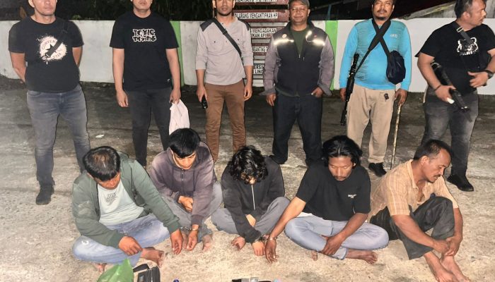 Komplotan Pengedar Narkoba di Seribudolok Ditangkap, Lima Orang Diamankan