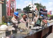 Polres Blitar Kota Musnahkan 2.000 Botol Miras dan 165 Knalpot Brong, Jaga Kondusivitas Jelang Lebaran