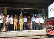 Gubernur Sumut Bobby Nasution Lepas Pemudik Program Mudik Gratis dengan Kereta Api di Stasiun Medan