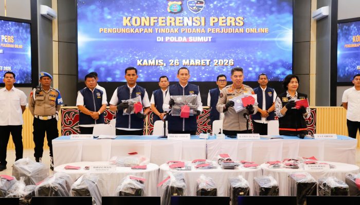 Polda Sumut Bongkar Judi Online di Medan, Omzet Diduga Capai Rp7 Miliar