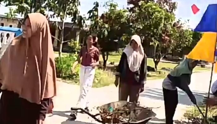 Semangat Gotong Royong Sambut Idul Fitri 1447 H, BKM Desa Pematang Ganjang Pererat Silaturahmi