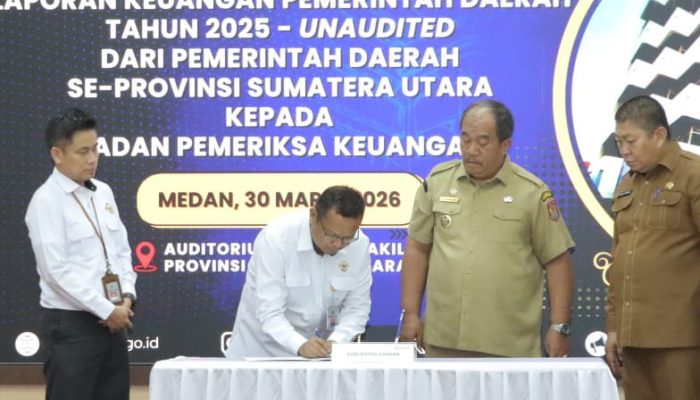 Bupati Asahan Serahkan LKPD 2025 Ke BPKP Sumut