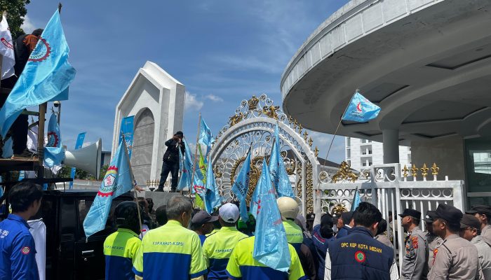 Terkait Kinerja BPJS Ketenagakerjaan, Prabu Peduli K3 Gelar Aksi Unjuk Rasa Di Kantor Gubernur Sumut