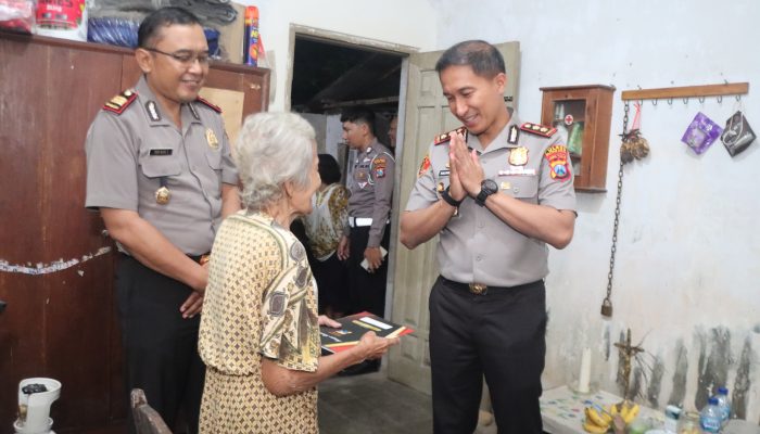 Polres Blitar Kota Gelar Anjangsana dan Bakti Sosial, Pererat Kedekatan dengan Warga