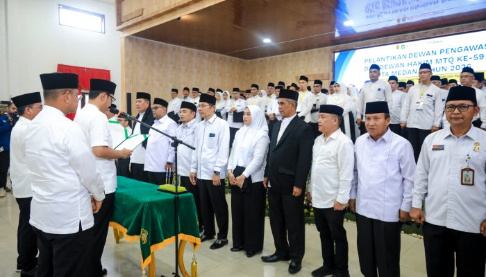 Wali Kota Medan Lantik Dewan Hakim MTQ ke-59, Tekankan Profesionalisme dan Keadilan