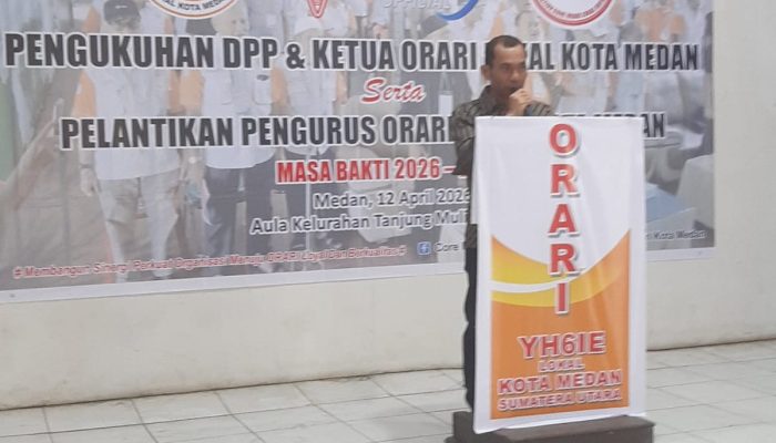 Kadis Kominfo Medan Harap Pengurus Baru Orari Jadi Garda Terdepan Komunikasi Darurat