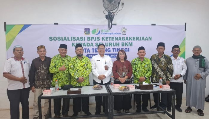 DMI Tebing Tinggi dan BPJS Ketenagakerjaan Perkuat Perlindungan Sosial Pengurus Masjid