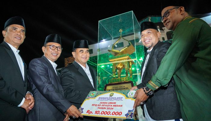 Resmi Ditutup, Medan Selayang Juara Umum MTQ ke-59 Kota Medan 2026