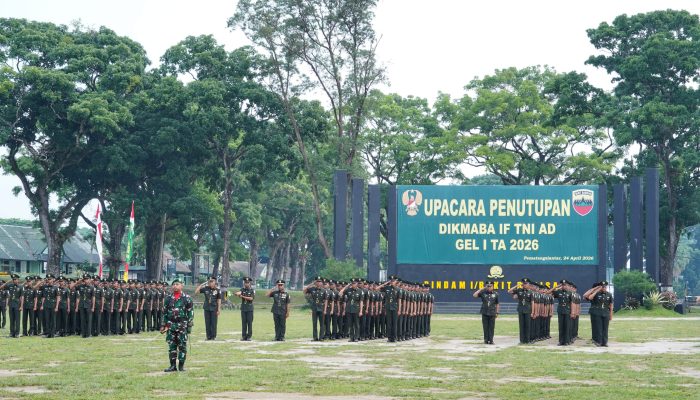 Pangdam I/BB Tutup Dikmaba IF TNI AD Gelombang I TA 2026 di Rindam I/BB
