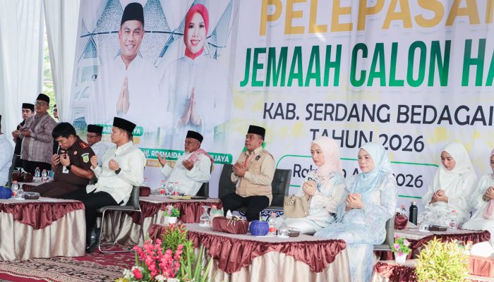 Lepas 205 Jamaah Calon Haji Sergai 2026, Wabup Adlin: Jaga Niat dan Nama Baik Daerah