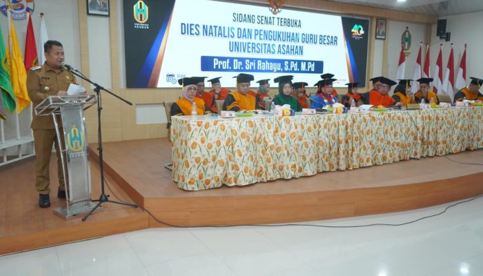 Dies Natalis Ke-40 Universitas Asahan, Prof Dr Sri Rahayu SPd MPd Dikukuhkan Sebagai Guru Besar