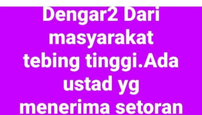 Suhairi alias Gogon Bikin Gaduh! Tuding Ustadz Terima Upeti Narkoba, Tokoh Tebing Tinggi Meradang: Sebut Namanya atau Penjara