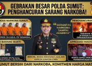 Dalam 72 Jam, Polda Sumut Ungkap 134 Kasus Narkoba dan Musnahkan 26 Barak