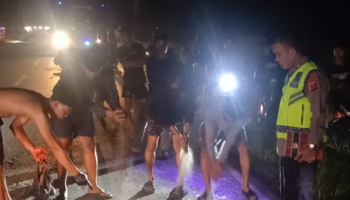 Tabrakan Dini Hari di Perbaungan: Satu Tewas, Sopir Truk Kabur Usai Hantam Honda Vario