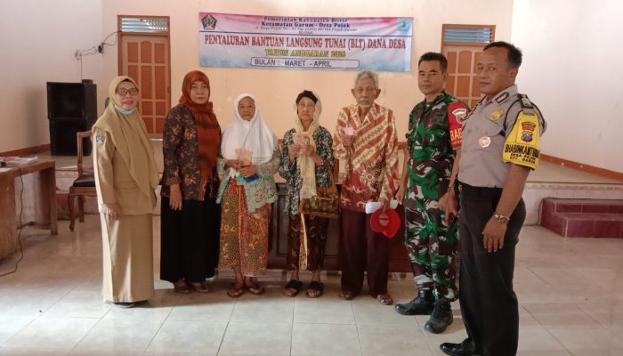 Meski Anggaran Dipangkas, Pemdes Pojok Blitar Tetap Salurkan BLT dan PMT Stunting
