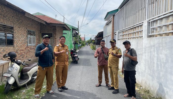 Jalan Gang Rahayu Baru di Marelan Diaspal, Warga Sebut Mobilitas Kini Lebih Mudah