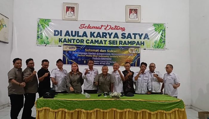 Zuhari Kembali Terpilih Pimpin SMSI Sergai Periode 2026–2029