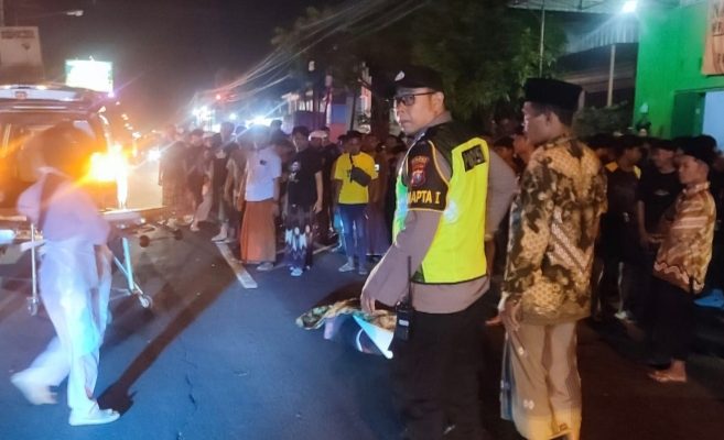 Lansia Tewas, Pelajar Luka Berat dalam Tabrakan Motor di Pakel Tulungagung