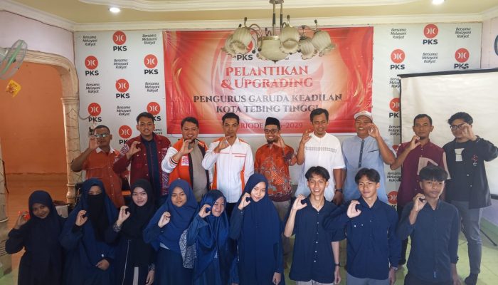 Garuda Keadilan Dilantik, PKS Tebing Tinggi Konsisten Cetak Generasi Muda Kreatif dan Berkarakter