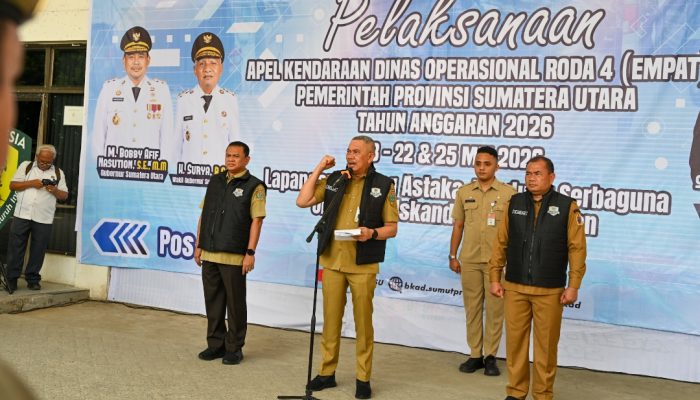 Ikuti Instruksi Gubernur Bobby Nasution, Pemprov Sumut Gelar Apel Kendaraan Dinas dan Pastikan Taat Pajak