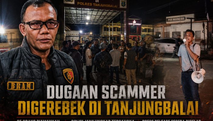 Dugaan Scammer Digerebek di Tanjungbalai, Polisi Janji Ungkap Tersangka Lewat Press Release