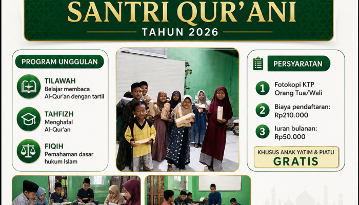 Rumah Qur’an NGACA Tebing Tinggi Buka Pendaftaran Santri Baru TA 2026/2027, Siapkan Generasi Qur’ani di Era Digital