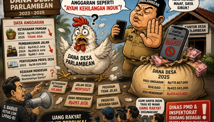 LSM LPPAS-RI Kritik Sikap Bungkam Kades Parlambean soal Dana Desa