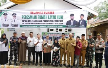 Wali Kota Tanjungbalai Resmikan Rumah Layak Huni Baznas