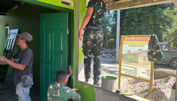 Karmel Simanjuntak Segera Tempati Rumah Layak Huni Hasil Karya Bakti Skala Besar TNI AD